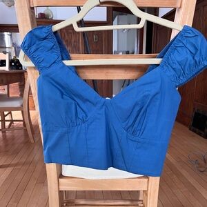 Abercrombie & Fitch Blue Crop Top